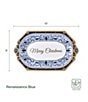 Fitz and Floyd Renaissance Blue Collection Sentiment Tray - Image 3