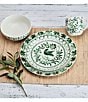 Fitz and Floyd Sicily 12-Piece Dinnerware Set, Color:Green/White - Image 2