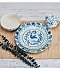 Color:Blue/White - Image 2 - Sicily 12-Piece Dinnerware Set