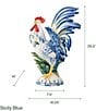 Color:Multi - Image 2 - Fitz And Floyd Sicily Blue Rooster Figurine