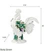 Color:Multi - Image 2 - Fitz And Floyd Sicily Green Rooster Figurine