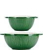 Color:Green - Image 2 - Sicily Green Serving Bowls, Set of 2