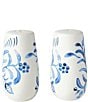 Fitz and Floyd Sicily Serve Bowls and Salt and Pepper Shakers Set, Color:Blue - Image 3