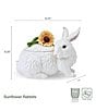 Fitz and Floyd Sunflower Rabbits Collection Cookie Jar - Image 5
