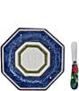 Fitz and Floyd Telluride Collection Appetizer Plate Set, Color:Blue - Image 1