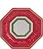 Fitz and Floyd Telluride Collection Appetizer Plate Set, Color:Red - Image 2