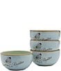 Color:Blue - Image 3 - Toulouse Blue Butterfly Small Bowls, Set of 4