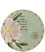 Color:Green - Image 1 - Toulouse Floral Appetizer Plates, Set of 4