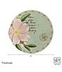 Fitz and Floyd Toulouse Floral Appetizer Plates, Set of 4, Color:Green - Image 3
