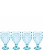 Color:Aqua - Image 1 - Trestle Aqua Goblets, Set of 4