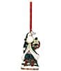 Fitz and Floyd Winter Frost Collection 2026 Santa Bell Ornament - Image 1