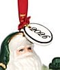 Fitz and Floyd Winter Frost Collection 2026 Santa Bell Ornament - Image 3