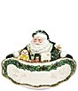 Fitz And Floyd Winter Frost Collection Santa Server - Image 1