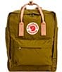 Color:Foliage Green-Peach Sand - Image 1 - Kanken Contrasting Strap Backpack