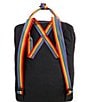 Fjallraven Patch Logo Kanken Rainbow Handle Backpack, Color:Black Rainbow - Image 2