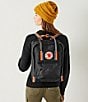 Fjallraven Patch Logo Kanken Rainbow Handle Backpack, Color:Black Rainbow - Image 5