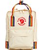 Fjallraven Mini Kanken Rainbow Handle Mini Backpack, Color:Light Oak Rainbow - Image 1