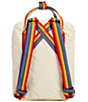Fjallraven Mini Kanken Rainbow Handle Mini Backpack, Color:Light Oak Rainbow - Image 2