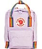 Color:Pastel Lavender Rainbow - Image 1 - Mini Kanken Rainbow Handle Mini Backpack