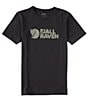 Color:Black - Image 1 - Logo Recycled Organic Cotton Short Sleeve T-Shirt