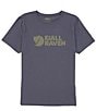 Color:Navy - Image 1 - Logo Recycled Organic Cotton Short Sleeve T-Shirt