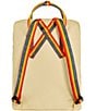 Color:Light Oak-Rainbow Pattern - Image 2 - Patch Logo Kanken Rainbow Handle Backpack
