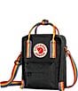 Color:Black-Rainbow - Image 4 - Patch Logo Kanken Rainbow Handle Sling Bag