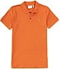 Color:Terracotta Brown - Image 1 - Pique Short Sleeve Polo Shirt