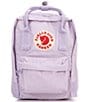 Fjallraven Solid Mini Patch Logo Kanken Water-Resistant Convertible Backpack, Color:Pastel Lavender - Image 1