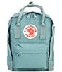 Fjallraven Solid Mini Patch Logo Kanken Water-Resistant Convertible Backpack, Color:Frost Green - Image 1