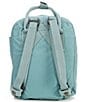 Fjallraven Solid Mini Patch Logo Kanken Water-Resistant Convertible Backpack, Color:Frost Green - Image 2