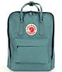 Fjallraven Patch Logo Kanken Water-Resistant Cotton Zipper Convertible Backpack, Color:Frost Green - Image 1