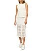 Flag and Anthem Addison Sleeveless Crochet Midi Dress, Color:Cream - Image 1