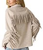 Flag and Anthem Arley Fringed Long Sleeve Jacket, Color:Cream - Image 2