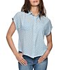 Flag And Anthem Calera Ditsy Floral Printed Cap Sleeve Woven Blouse - Image 1