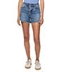 Flag and Anthem Claire Cutoff 2.5#double; Denim Shorts, Color:Seaside Wash - Image 1
