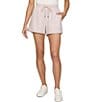 Flag and Anthem Cloud Super-Soft Drawstring Shorts, Color:Pink Heather - Image 1