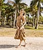 Flag and Anthem Daphne Woven Midi Dress, Color:Mocha - Image 6