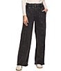 Flag and Anthem Dolly French Terry Utility Pants, Color:Washed Black - Image 1