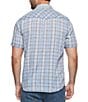 Color:Blue Combo - Image 2 - Frankfort Vintage Plaid Short Sleeve Western Shirt