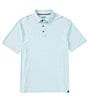 Color:Mint Combo - Image 1 - Hastings Short Sleeve Striped Polo Shirt