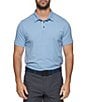 Color:Blue Combo - Image 1 - Hastings Short Sleeve Striped Polo Shirt