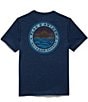 Color:Navy - Image 1 - Heritage Short Sleeve Logo Heritage Sunset T-Shirt