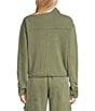 Flag and Anthem Holley Knit Cropped Utility Jacket, Color:Olive - Image 2