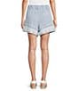 Flag and Anthem Jolene Stripe Lace Hem Drawstring Shorts - Image 2