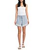 Flag and Anthem Jolene Stripe Lace Hem Drawstring Shorts - Image 3