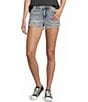 Flag and Anthem Kellie High Rise Cut-Off Denim Shorts - Image 1