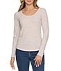 Flag and Anthem Lauren Mini Striped Long Sleeve Stretch Knit Top - Image 1