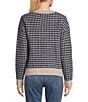 Flag and Anthem Long Sleeve Michie Two-Tone Wool-Blend Sweater, Color:Navy - Image 2