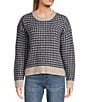 Flag and Anthem Long Sleeve Michie Two-Tone Wool-Blend Sweater - Image 1